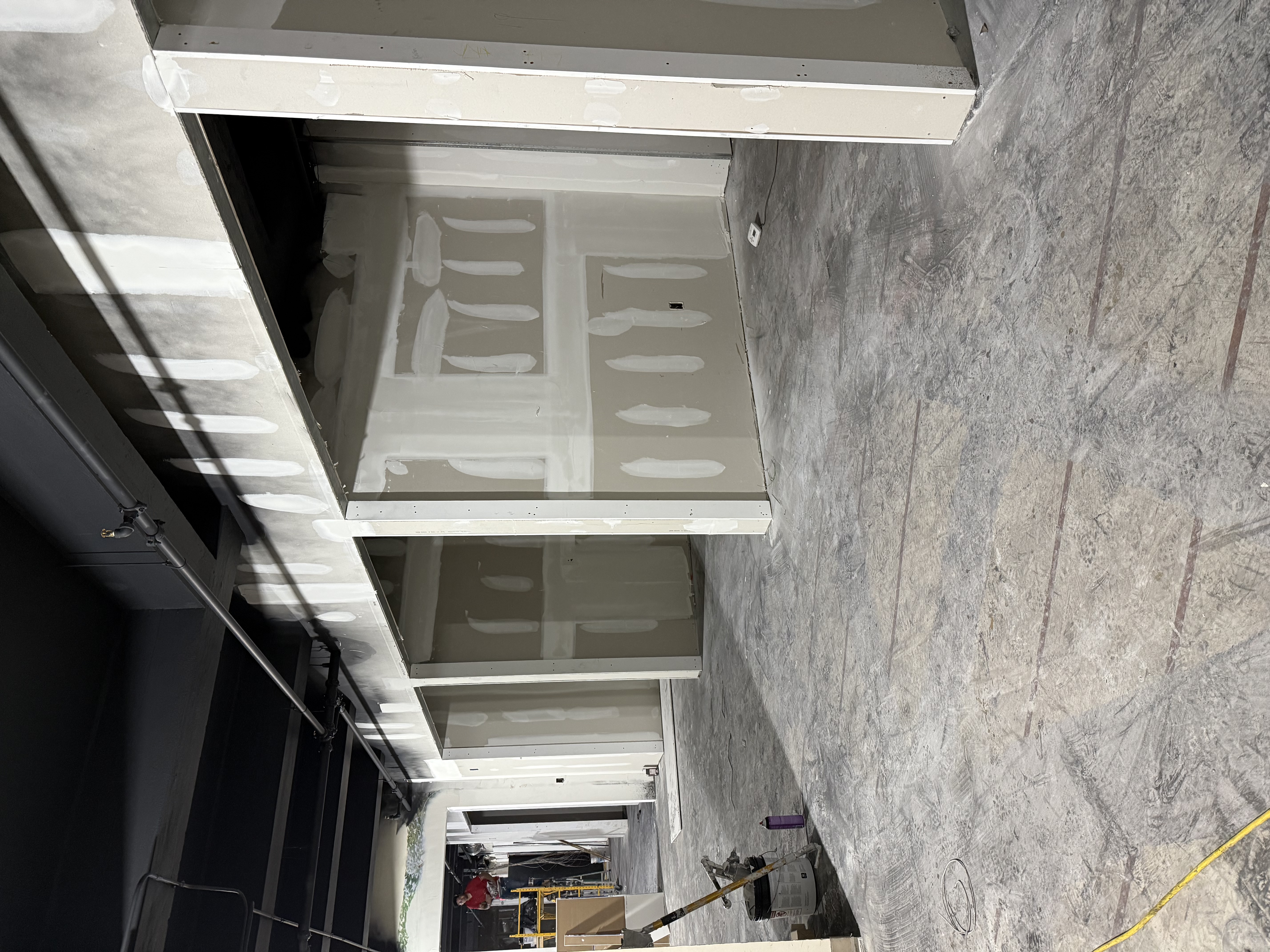 Drywall taped walls and ceilings